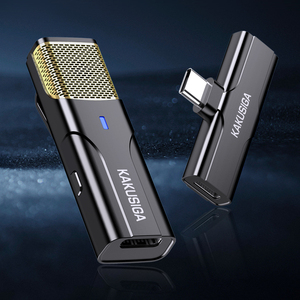 Kakusiga Rechargeable Wireless <b>Microphone</b> With Type C Connector <b>For</b> Smartphone And <b>Computer</b> Use - Product Image 6