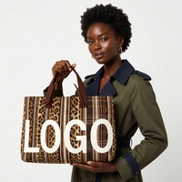 Sac fourre-tout tendance en polyester jacquard tricoté ajouré de couleur unie pour femme, avec doublure en lin, idéal pour la gym et le shopping