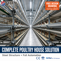 Poulailler modulaire en structure acier entièrement équipé, hangar d'élevage avicole facilement démontable, maison mobile d'élevage de poulets