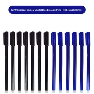 Silinebilir Kapaklı Jel Kalem 0.5mm İğne Uçlu Pürüzsüz Yazım Termosensitif Mürekkep Çevre Dostu Plastik Gövde Dahili Silgi - Product Image 4