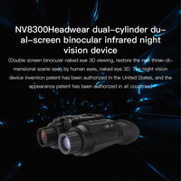 NV8300 Gen2 Zoom numérique 8X Jumelles de vision nocturne infrarouge Adaptateur de casque mains libres pour la chasse en plein air