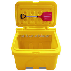 Màu Vàng Nhiệm Vụ Nặng Nề Thêm Tràn Pallet Thủy Tinh Gia Cố Nhựa Fibre Có Thể Khóa Grit Lưu Trữ Hộp Đường Cát Muối Bin Phạm Vi - Product Image 5