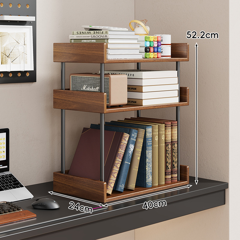 Walnut-colored tabletop (three-layer) [Imported solid wood]