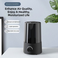 Humidificateur à ultrasons à brume froide, à commande par bouton, faible bruit, portable, pour chambre et salon – Meilleure vente