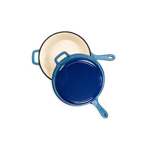 Marmite hollandaise <span class=keywords><strong>en</strong></span> <span class=keywords><strong>fonte</strong></span> émaillée <span class=keywords><strong>personnalisable</strong></span> pour la maison, les restaurants, le camping, la cuisson <span class=keywords><strong>en</strong></span> extérieur, forme rotative, logo coloré - Product Image 4