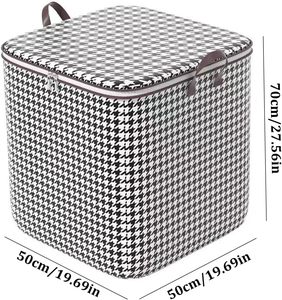 <b>Large</b> Pant Organize Bag Durable Handles Thick Fabric <b>Storage</b> Bag Bedroom Quilt Clothes Box for Blanket - Product Image 4