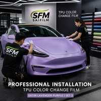 Película PPF de TPU que Cambia de Color, sin Burbujas, Fácil Instalación, Vinilo para Automóviles, Garantía de Lujo de Más de 5 Años, 7.5mil de Grosor