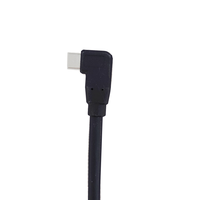 Cable USB de datos de codo de ángulo de 90 grados, carga rápida tipo C, 30/28/26 Awg, ordenadores de ángulo recto de cobre puro, escáneres de código de barras