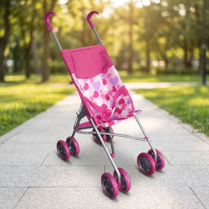 Apexcel Poussette de luxe pour poupées, Landau, Poussette de jogging, Jouet combiné, Chaise haute pour bébé, Porte-bébé tandem, Chariot, Poussette double, en Plastique et Métal, OEM/ODM - Product Image 3