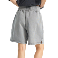 Shorts d'été pour hommes personnalisables 100% coton épais, taille élastique, respirants, décontractés, style vintage délavé à l'acide, hip-hop, streetwear, sport