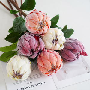 Flores Artificiales Mixtas, Ramo de Flores de Seda Estilo Emperador Princesa Retro, para Decoración de Bodas y Hogar - Product Image 2
