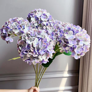 Decoración para el Hogar, Accesorio para Fotos, Celebración de Bodas, Venta al por Mayor, 96 Pétalos, Tallo Único, Flor Artificial de Hortensia 3D - Product Image 6