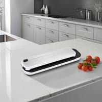 Scelleuse alimentaire électrique mini portable en plastique, design compact, faible coût, bouton tactile, indicateur LED, coupe-sac