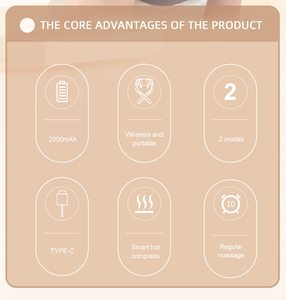 2025 Best-seller Masseur d'oreiller intelligent avec chaleur Masseur visage et cou Soulagement de la douleur musculaire Bureau Maison et voiture Relaxation Cadeaux - Product Image 2