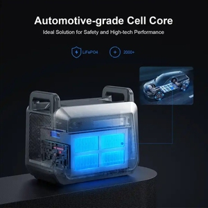 Station d'alimentation portable 2000W, générateur solaire avec batterie LiFePO4, système d'énergie portable pour voiture 2000W Li-Ion - Product Image 5