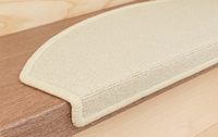 A-Light Tapis d'escalier moderne beige facile à nettoyer Tapis semi-circulaire à usage intérieur disponible en plusieurs couleurs pour l'emballage de vente par correspondance