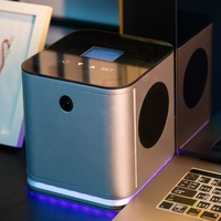 Diffuseur d'huiles essentielles avec haut-parleur, nouveau design, logo personnalisé, musique agréable et lumière chaude