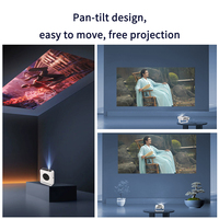 Seeball 2024 Nuevo Proyector Inteligente Mini Portátil 4K LED Android 9 OS con Altavoces Integrados 170 Lúmenes WiFi Cine en Casa