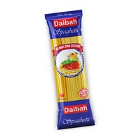 Pâtes spaghetti fraîches Daibah style italien 500g, blé dur, antiadhésives, faites à la main, prix bas, fabriquées en Égypte, emballées en sachet ou en boîte