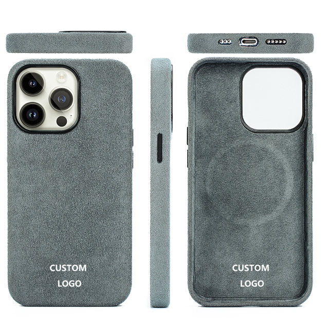 2023 Premium Soft Manufacturer Lux Italy Fabric Furry Phone case Phone Cover Shockproof Protective case for IPhone12/13 14 Pro