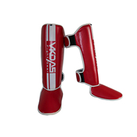 Protection professionnelle en polyester plus épais pour les arts martiaux, Muay Thai, Taekwondo, boxe, protège-tibias, protège-chevilles, taille universelle