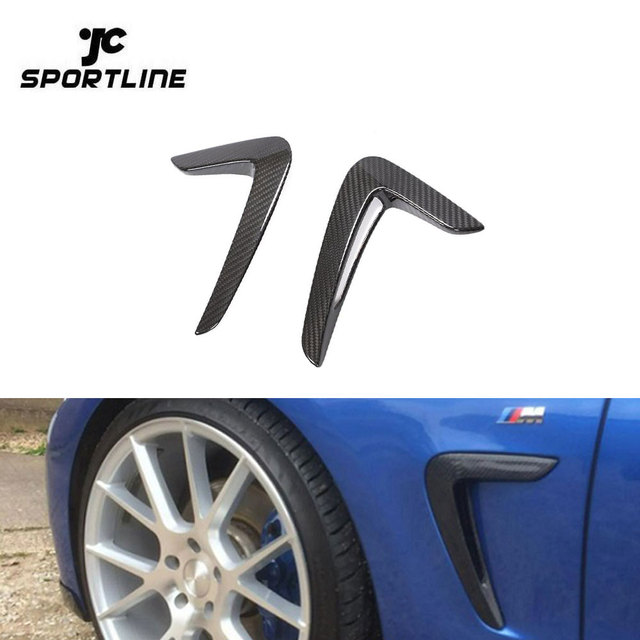 Dry Carbon Fiber F32 F33 F36 Side Fender Trim Car Accessories for BMW 4 Series 420i 428i 430i 435i 440i 2014 - 2016