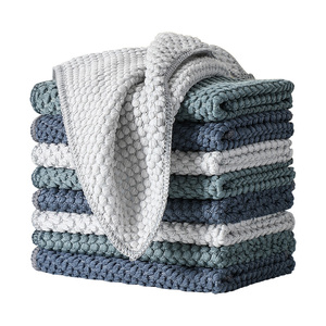 Paño de Limpieza de Microfibra con Textura de Puntos, Paño de Limpieza Multiusos, Suave y Absorbente, Antiarañazos, Paño de Cocina para Platos - Product Image 1