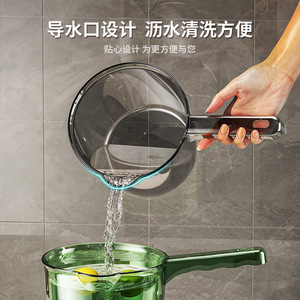 Transparent Water Ladle Large Capacity Thickened Long Handle Bpa Free <b>Plastic</b> <b>Kitchen</b> Use - Product Image 3
