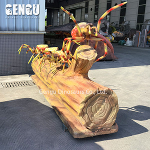 Nhện kích thước lớn trên cây mô hình côn trùng animatronic trang trí công viên - Product Image 3