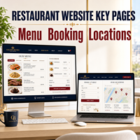 Diseño y Desarrollo de Sitios Web Personalizados para Restaurantes con Menú Digital, Reserva de Mesas y Localizador de Tiendas