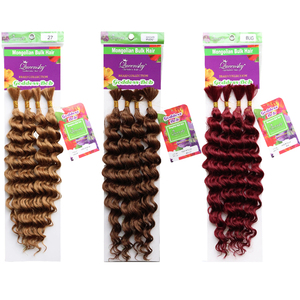 ผมปลอมแบบมัดเป็นช่อ 4 ช่อ ยาว 20 นิ้ว ลอนลึกแบบ Deep Wave  แบบอิตาเลียน  สำหรับถักเปีย  แบบลอนน้ำลึก  แบบโบโฮ - Product Image 1