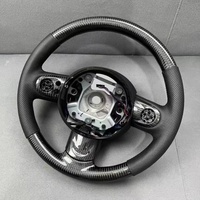 Pour BMW Mini R55 R56 R60 F55 F56 Noir Brillant Volant En Fiber De Carbone Véritable Haute Qualité Personnalisé