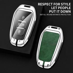 Llave de coche de cuero, mando a distancia sin llave, 3 botones, para <span class=keywords><strong>Peugeot</strong></span> <span class=keywords><strong>208</strong></span>, 308, 408, 508, 2008, 3008, 4008, Citroen C1, C2, C, Original - Product Image 3