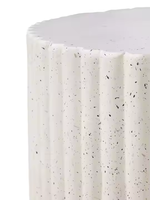Rehaussez votre décoration intérieure avec une table basse élégante et luxueuse en bois nervuré, design moderne avec des reflets blancs, convertible, meuble de salon