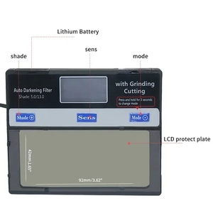Máscara de Soldadura Eléctrica True Color con Pantalla Inteligente Mejorada, Batería Solar, Atenuación Automática, TIG, MIG, MMA, MAG, KR, KC - Product Image 4