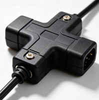Connecteur étanche surmoulé de type T grand format pour raccordement de bornes