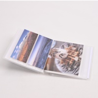 Álbum de Fotos con Cubierta de PVC Transparente, Juego de 3 Piezas, Venta al por Mayor, Páginas Interiores con Encuadernación Térmica 2x6 4x6, Abertura Lateral/Abertura Superior, PVC Suave