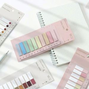 Multiple Colors Assorted Series <b>Sticky</b> Index Tabs Ruler Adhesive Page Markers Office School Stationery Document - Product Image 2