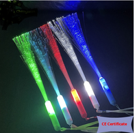 Baguettes en fibre optique blanches avec éclairage LED pour accessoires de concert et de fête, nouveau design, bâton en fibre optique lumineux