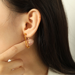 French Style Retro Drop <b>Earrings</b> Gold Plated Chain <b>Tassel</b> Women's Jewelry Party Fashion <b>Earring</b> EH638 - Product Image 4