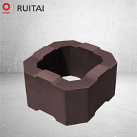 Brique réfractaire cylindrique en chrome-zircone-corindon Ruitai, haute température, à prix avantageux