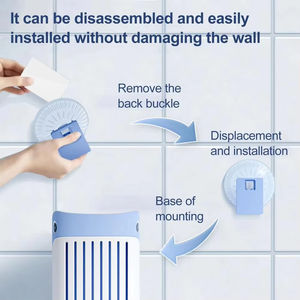 Brosse WC Squirt Whale, brosse de nettoyage à 360 degrés avec tête en silicone, design avec trou de suspension, brosse WC murale - Product Image 4