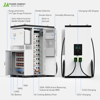 Système de charge pour camions électriques JApower 125kW 240kWh 265kWh 372kWh ESS Chargeur DC 240kW Tout-en-un pour onduleur hybride Solis