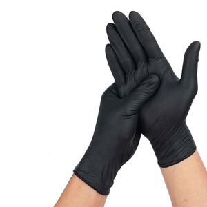Gants en nitrile jetables noirs idéaux pour le nettoyage de la cuisine de qualité <span class=keywords><strong>alimentaire</strong></span>, gants de vaisselle résistants à l'huile durables - Product Image 4