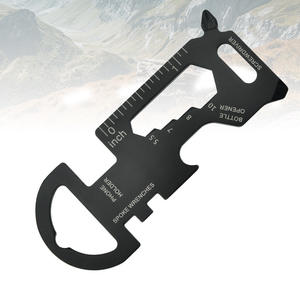 Outil multifonction en acier inoxydable EDC, ouvre-bouteille, tournevis, support de téléphone, clés à rayons, porte-clés 7x3cm, survie en plein air - Product Image 2