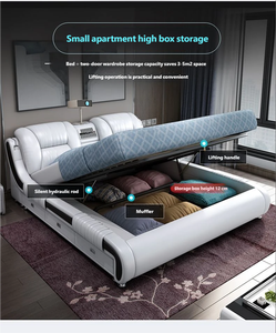 <span class=keywords><strong>Letto</strong></span> <span class=keywords><strong>Matrimoniale</strong></span> da Camera da <span class=keywords><strong>Letto</strong></span> di Grande Successo con Presa di Ricarica e Ampio Cassetto Contenitore, Robusto e Confortevole con Testiera Imbottita - Product Image 1