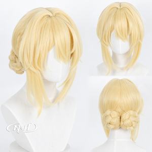 เอ็นดี ไวโอเล็ต เอเวอร์การ์เดนคอสเพลย์วิกผมสีน้ำตาลอ่อนลูกไม้ 130% ความหนาแน่นอะนิเมะคอมมิคคอนคอสตูมปาร์ตี้ทนความร้อน - Product Image 1