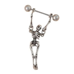 Bijoux de piercing en acier inoxydable cool, anneau de téton <span class=keywords><strong>squelette</strong></span> <span class=keywords><strong>humain</strong></span>, anneau barbell, bijoux de <span class=keywords><strong>corps</strong></span> tendance - Product Image 5