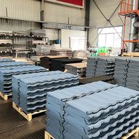 Tuile de toiture métallique en pierre enduite, moderne, durable, résistante à la chaleur et anticorrosion pour le développement d'appartements en Afrique
