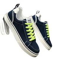 Chaussures décontractées légères et respirantes en toile pour homme, basses, à lacets, style skate, antidérapantes, plates, pour le quotidien et l'extérieur